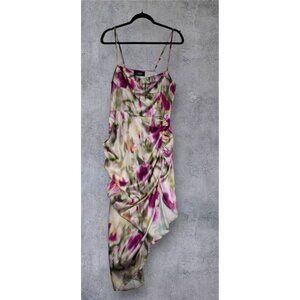 NWT Cider Women Sleeveless High Low Floral Dress Size XL